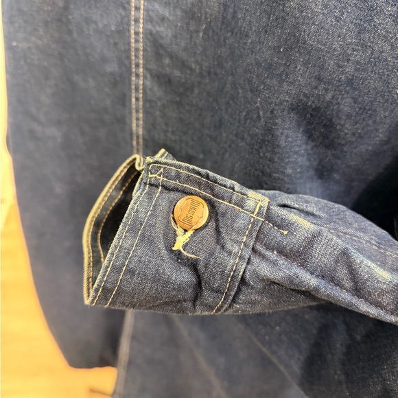 Vintage Big Smith Denim Chore Jacket Quilted Lined Made in USA Mens 50 XL - Picture 14 of 14